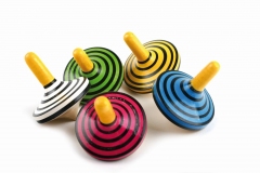 Mini Kreisel aus Pala-Indigo-Holz